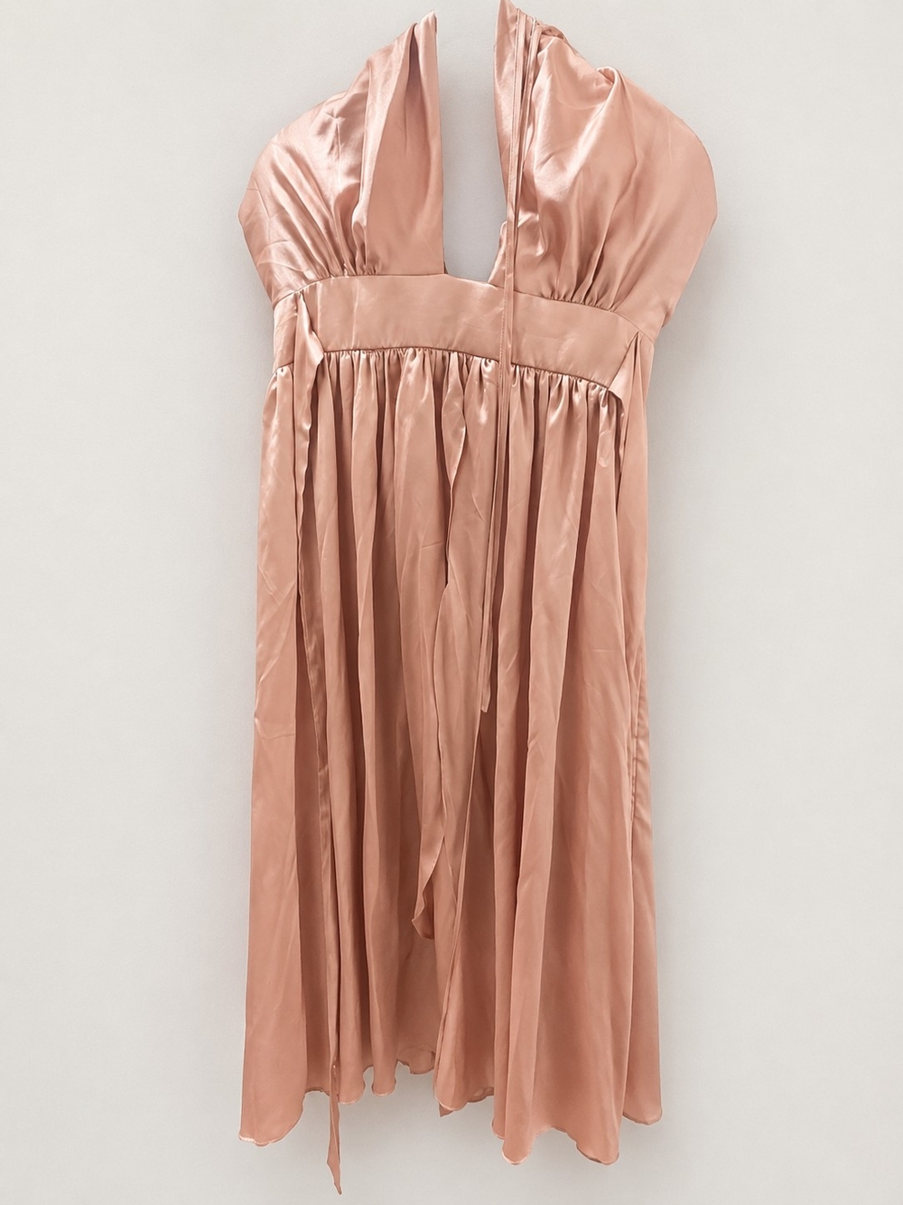 SHEIN Dusty Rose Satin V-Neck Chemise